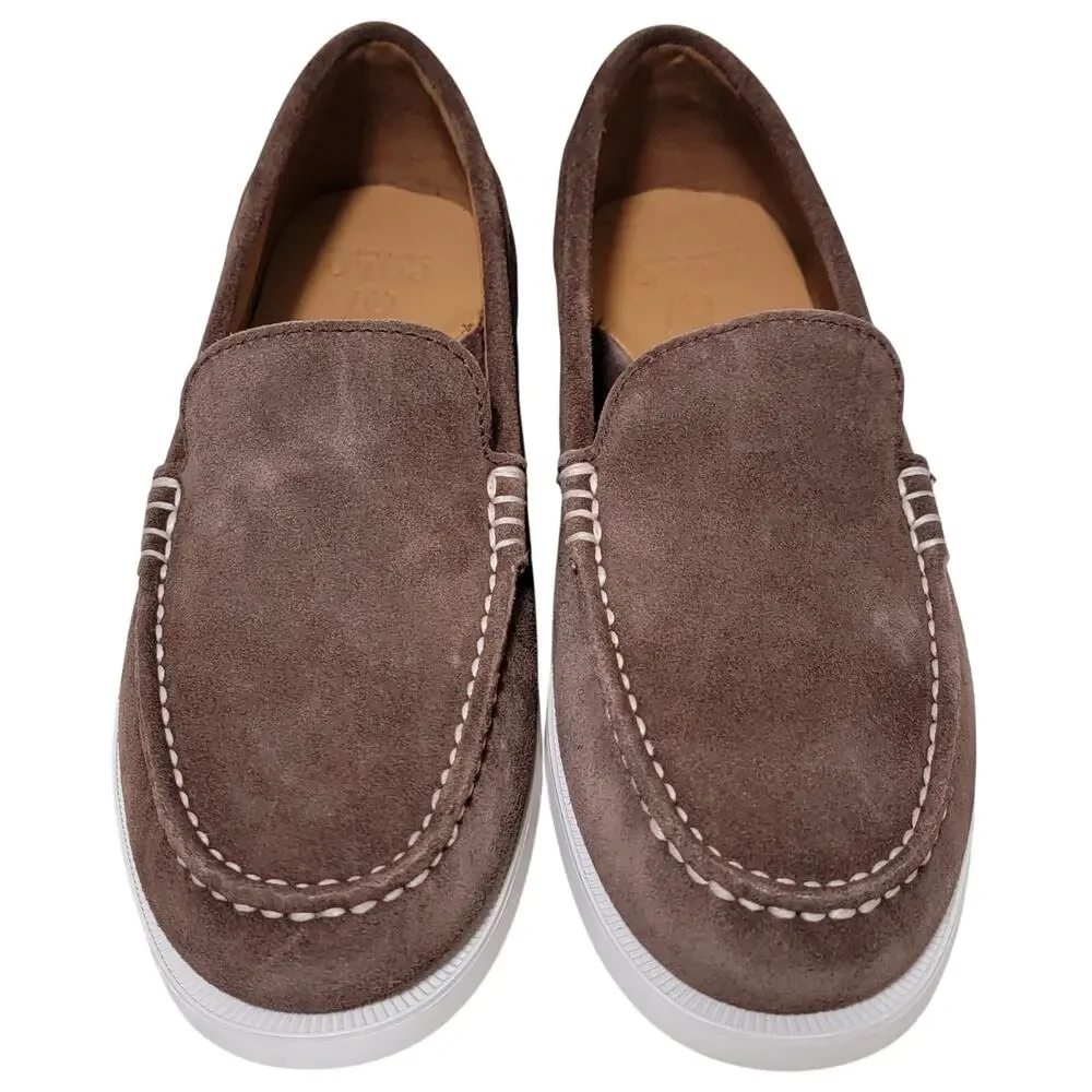 Polo Ralph Lauren Men Merton Venetian Slip On Loafer Size US 9D Dark Brown Suede